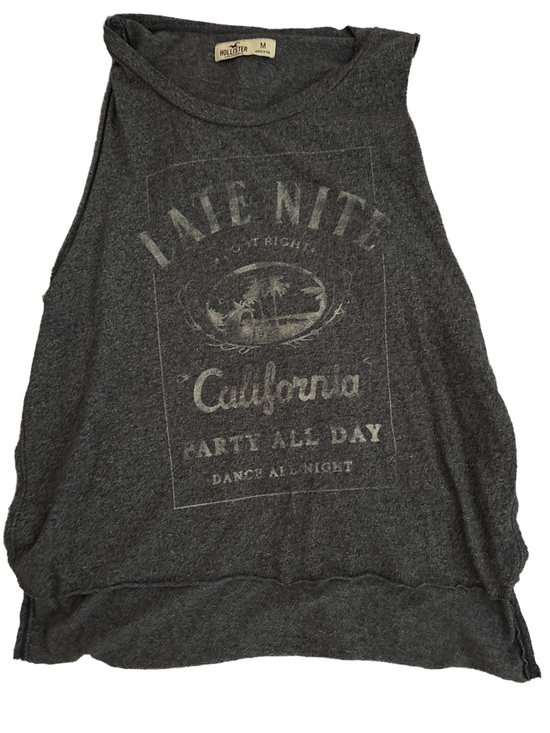 Hollister Tops - Hollister Blue California Graphic Tank